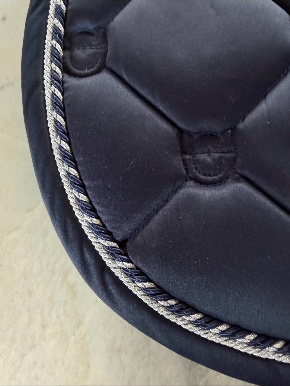Equestrian Stockholm Midnight Blue Jump Saddle Pad - Full Size - Picture 7 of 13